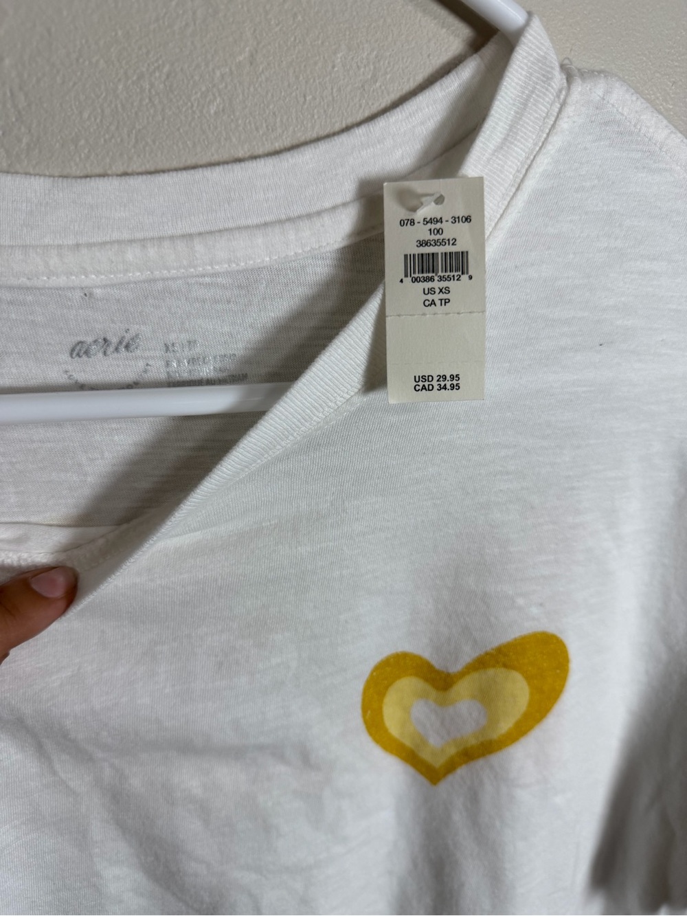 aerie White Tee with Yellow-to-Peach STRONG MAMAS Graphic - Picture 4 of 4